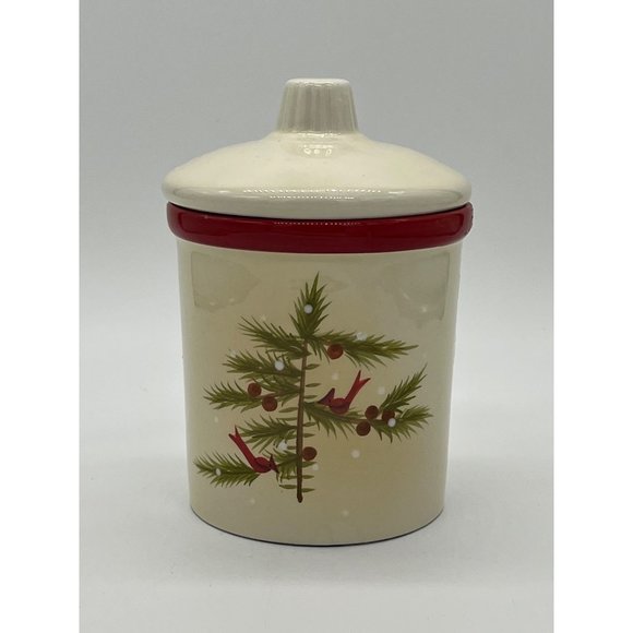 Hallmark Cinnamon Christmas Holiday Winter Candle w/Lid 6" Tall - Picture 4 of 4